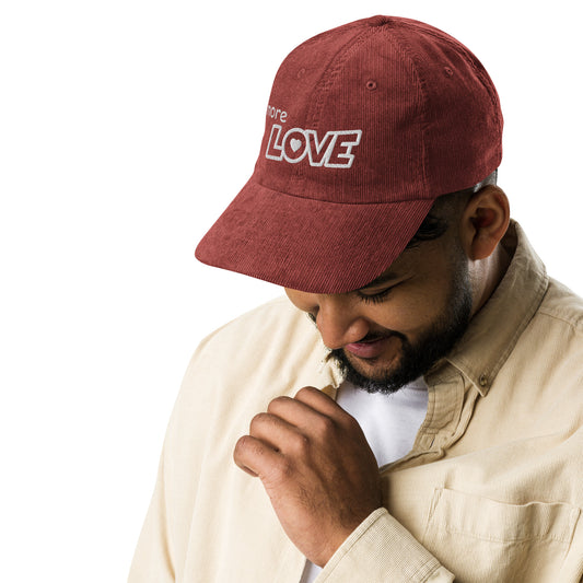 "More Love" Vintage corduroy cap
