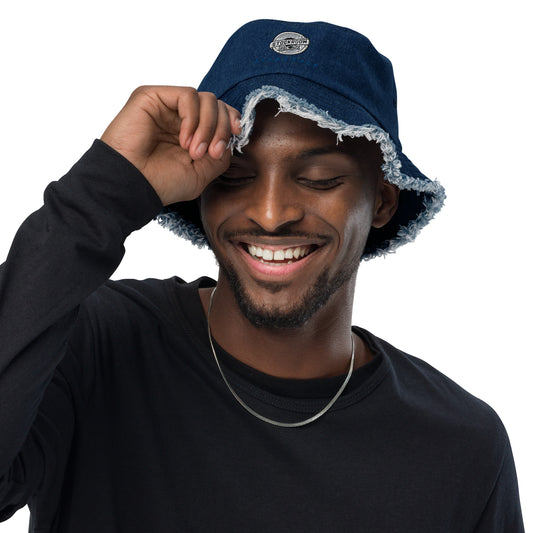 GOODSTOCK Distressed denim bucket hat