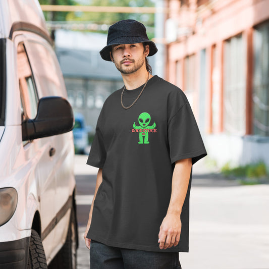 Oversized faded Goodstock Alien T-Shirt