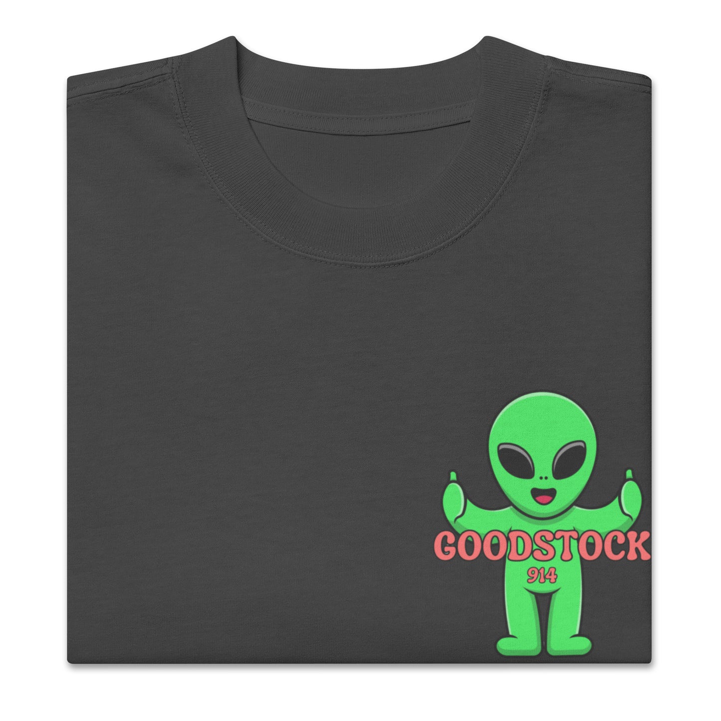 Oversized faded Goodstock Alien T-Shirt