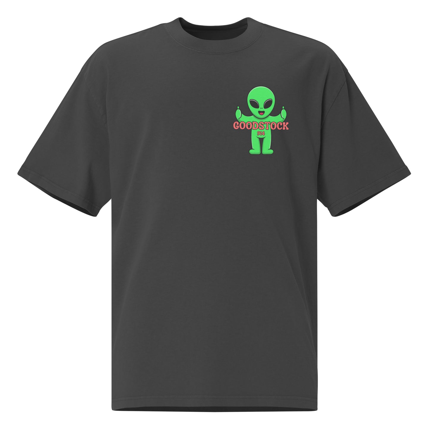 Oversized faded Goodstock Alien T-Shirt