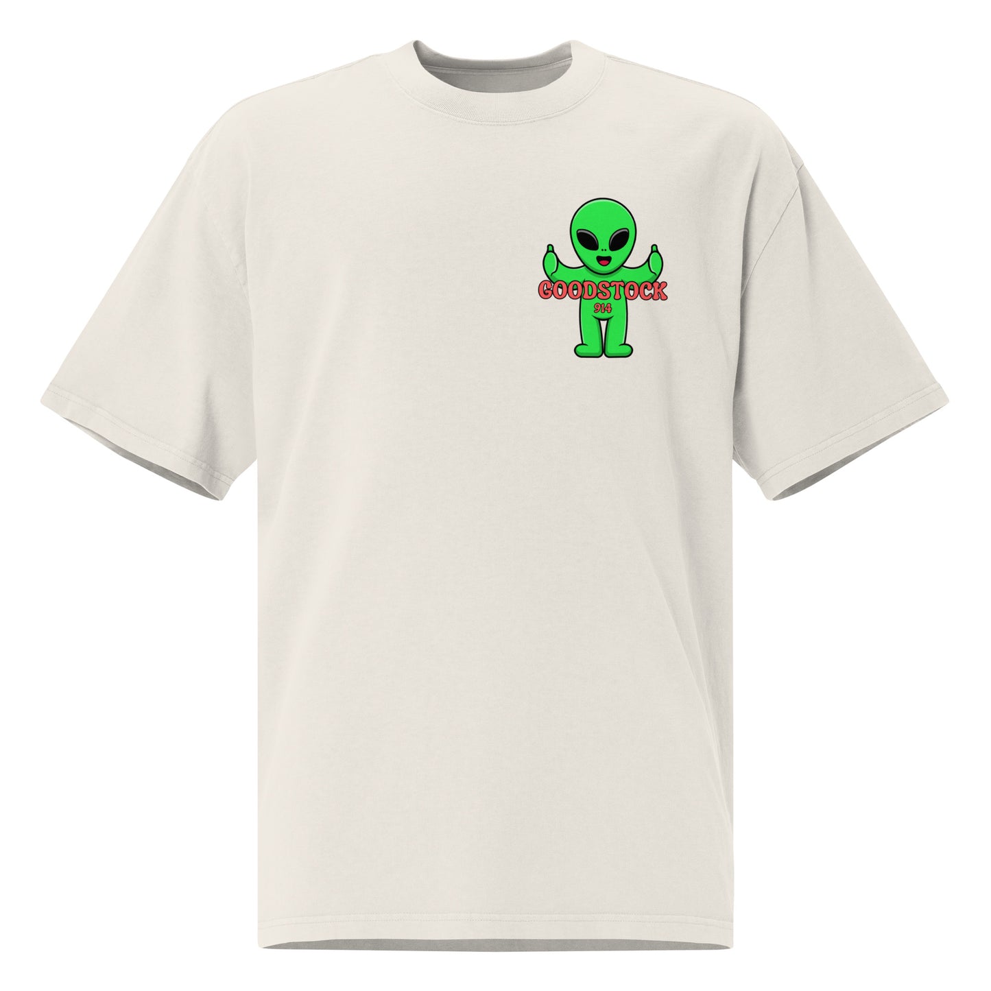 Oversized faded Goodstock Alien T-Shirt